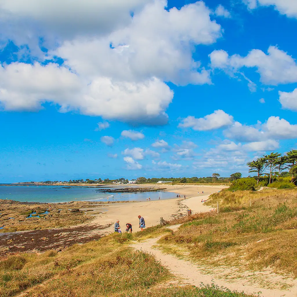 Camping en bord de plage dans le Morbihan, à Larmor-Plage